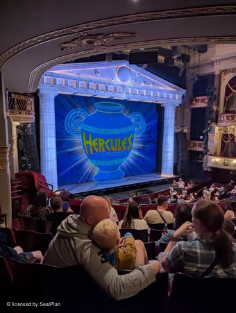 Theatre Royal Drury Lane Royal Circle F44 view from seat photo