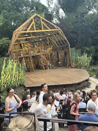 Regent's Park Open Air Theatre Upper Right M62 view from seat photo