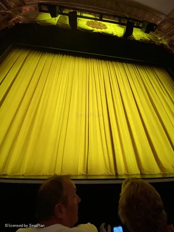 Golden Theatre Orchestra B112 view from seat photo