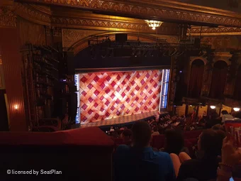 Lena Horne Theatre Rear Mezzanine J11 view from seat photo