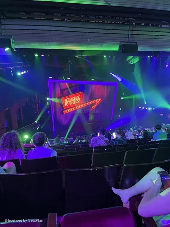 Marquis Theatre Mezzanine M13 view from seat photo