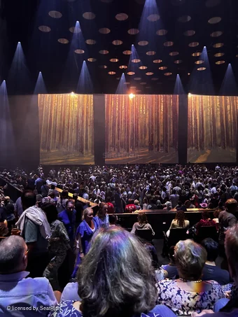 ABBA Arena Block H E3 view from seat photo