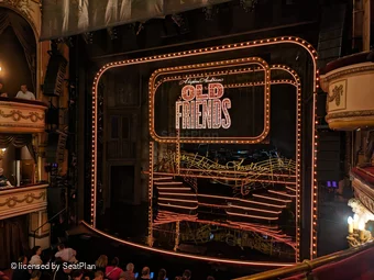 Gielgud Theatre Dress Circle A8 view from seat photo