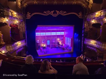 Apollo Theatre Dress Circle D19 view from seat photo