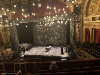 Barrymore Theatre Front Mezzanine E8 view from seat photo