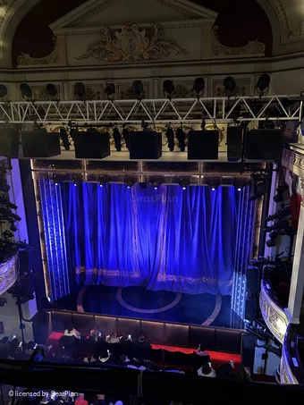 Vaudeville Theatre Upper Circle A13 view from seat photo