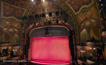 New Amsterdam Theatre Mezzanine DD1 view from seat photo