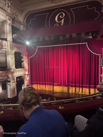 Garrick Theatre Dress Circle B7 view from seat photo