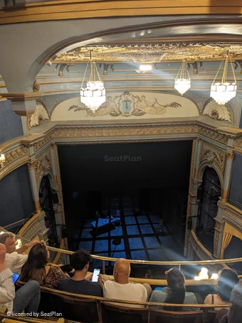 Harold Pinter Theatre Balcony D15 view from seat photo