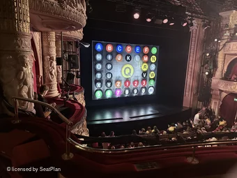 Shaftesbury Theatre Royal Circle B33 view from seat photo