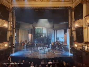 Lyric Theatre Dress Circle A10 view from seat photo