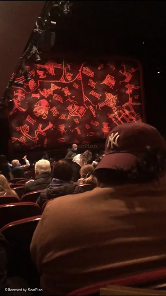 Minskoff Theatre Orchestra W5 view from seat photo