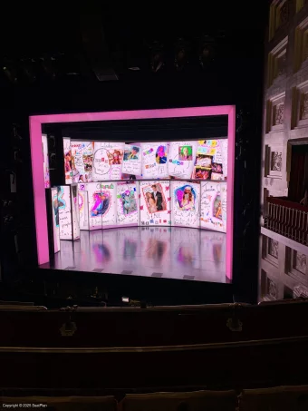 Savoy Theatre Dress Circle C7 view from seat photo