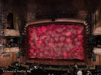Lyceum Theatre Royal Circle A23 view from seat photo