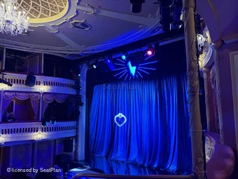 Criterion Theatre Dress Circle C1 view from seat photo