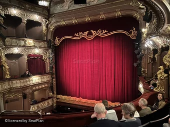 Apollo Theatre Dress Circle E9 view from seat photo