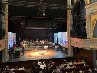 Harold Pinter Theatre Dress Circle A12 view from seat photo