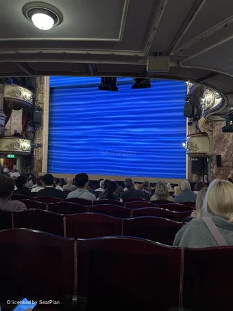 Novello Theatre Stalls R3 view from seat photo