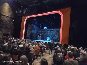 Alexandra Palace Theatre Stalls N3 view from seat photo
