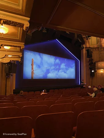 Booth Theatre Orchestra L15 view from seat photo