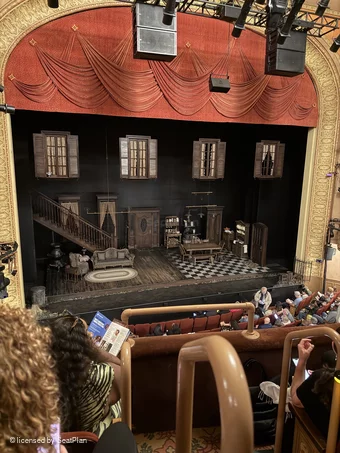 Barrymore Theatre Front Mezzanine C1 view from seat photo