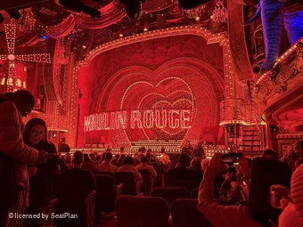 Al Hirschfeld Theatre Orchestra N6 view from seat photo