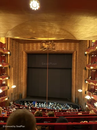 Metropolitan Opera House Dress Circle E118 view from seat photo