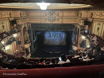 Gielgud Theatre Grand Circle F11 view from seat photo