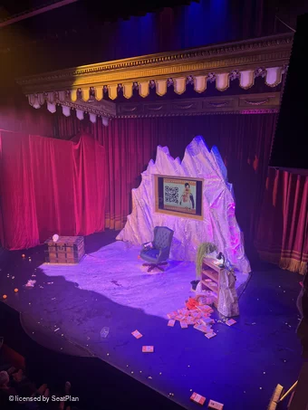 Garrick Theatre Dress Circle BoxE1 view from seat photo