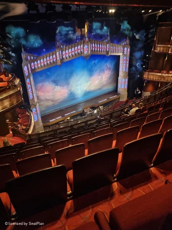 Prince of Wales Theatre Circle K45 view from seat photo