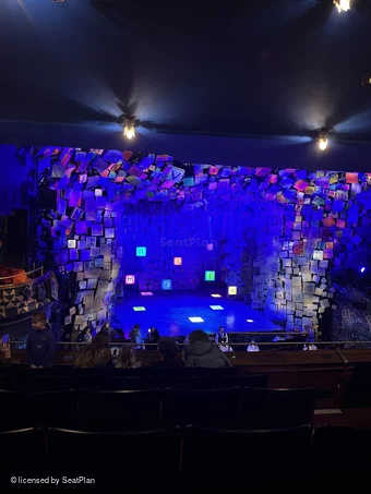 Cambridge Theatre Dress Circle F29 view from seat photo