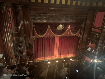 St Martin's Theatre Upper Circle E2 view from seat photo