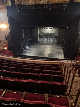 St James Theatre Mezzanine J101 view from seat photo