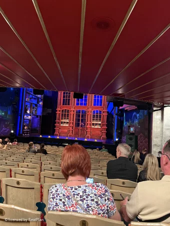 Savoy Theatre Stalls R1 view from seat photo
