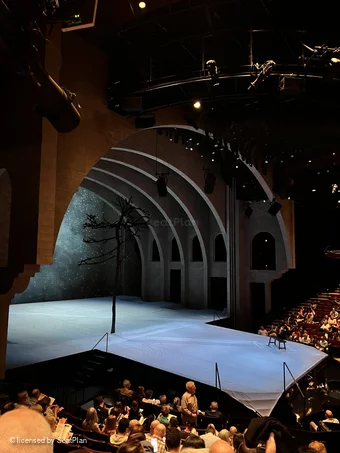 Vivian Beaumont Theater Orchestra P106 view from seat photo