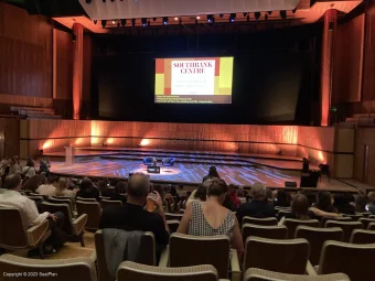 Royal Festival Hall Front Stalls S14 view from seat photo