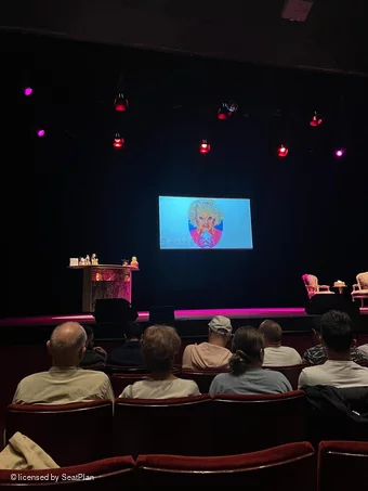 Peacock Theatre Stalls F23 view from seat photo