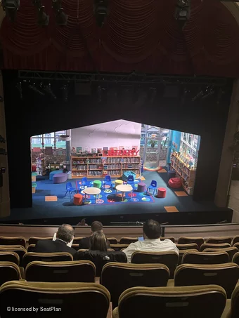 Samuel J. Friedman Theatre Mezzanine F104 view from seat photo