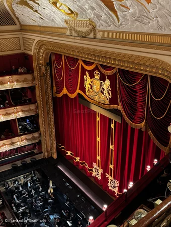 Royal Opera House Upper Slips DD28 view from seat photo
