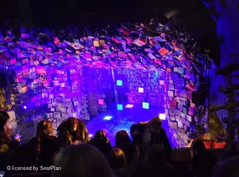 Cambridge Theatre Upper Circle E6 view from seat photo