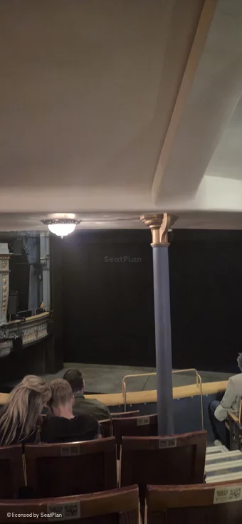 Harold Pinter Theatre Dress Circle F1 view from seat photo