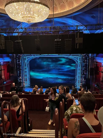 Broadway Theatre Rear Mezzanine E1 view from seat photo