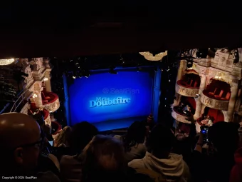 Shaftesbury Theatre Grand Circle J29 view from seat photo