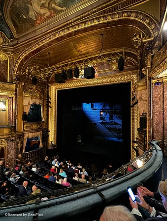 Theatre Royal Haymarket Royal Circle B5 view from seat photo