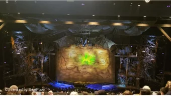 Gershwin Theatre Mezzanine H113 view from seat photo