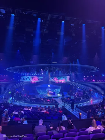 Wembley Park Theatre Locomotive Seats R17 view from seat photo