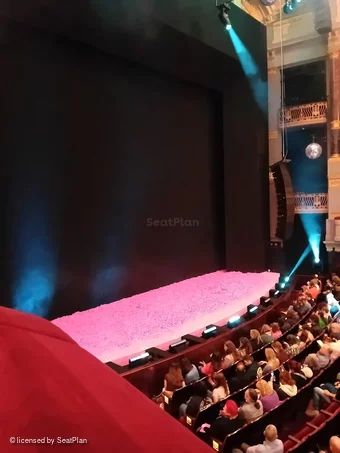 Theatre Royal Drury Lane Royal Circle King's Side A46 view from seat photo