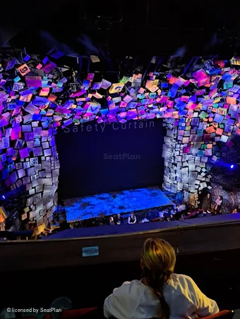 Cambridge Theatre Upper Circle K36 view from seat photo