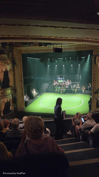 Theatre Royal Haymarket Royal Circle G5 view from seat photo