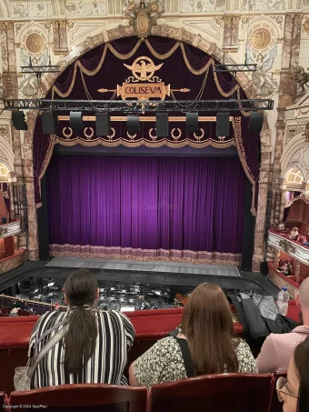 London Coliseum Upper Circle C22 view from seat photo